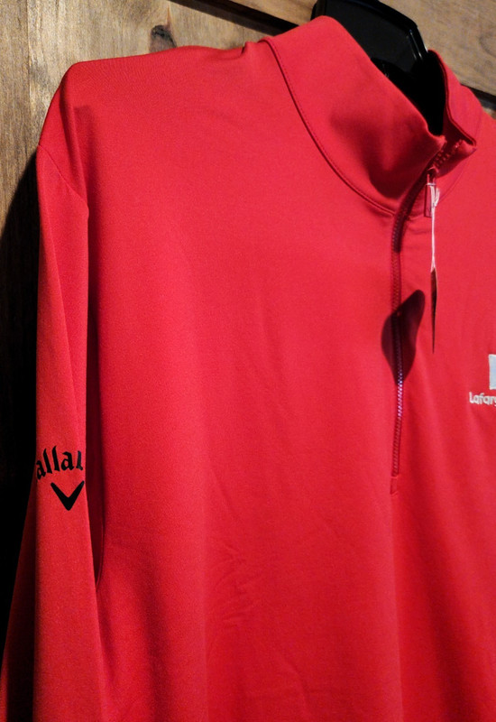 NWT Callaway Golf Swing Tech Mens Size XL Thermal UPF 50 Pullover Activewear gallery