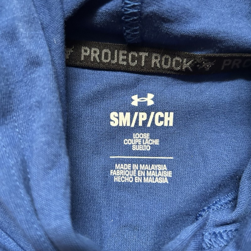 Under Armour Project Rock BSR Bull Sleeveless Hoodie Men's Small Blue 1376939 gallery