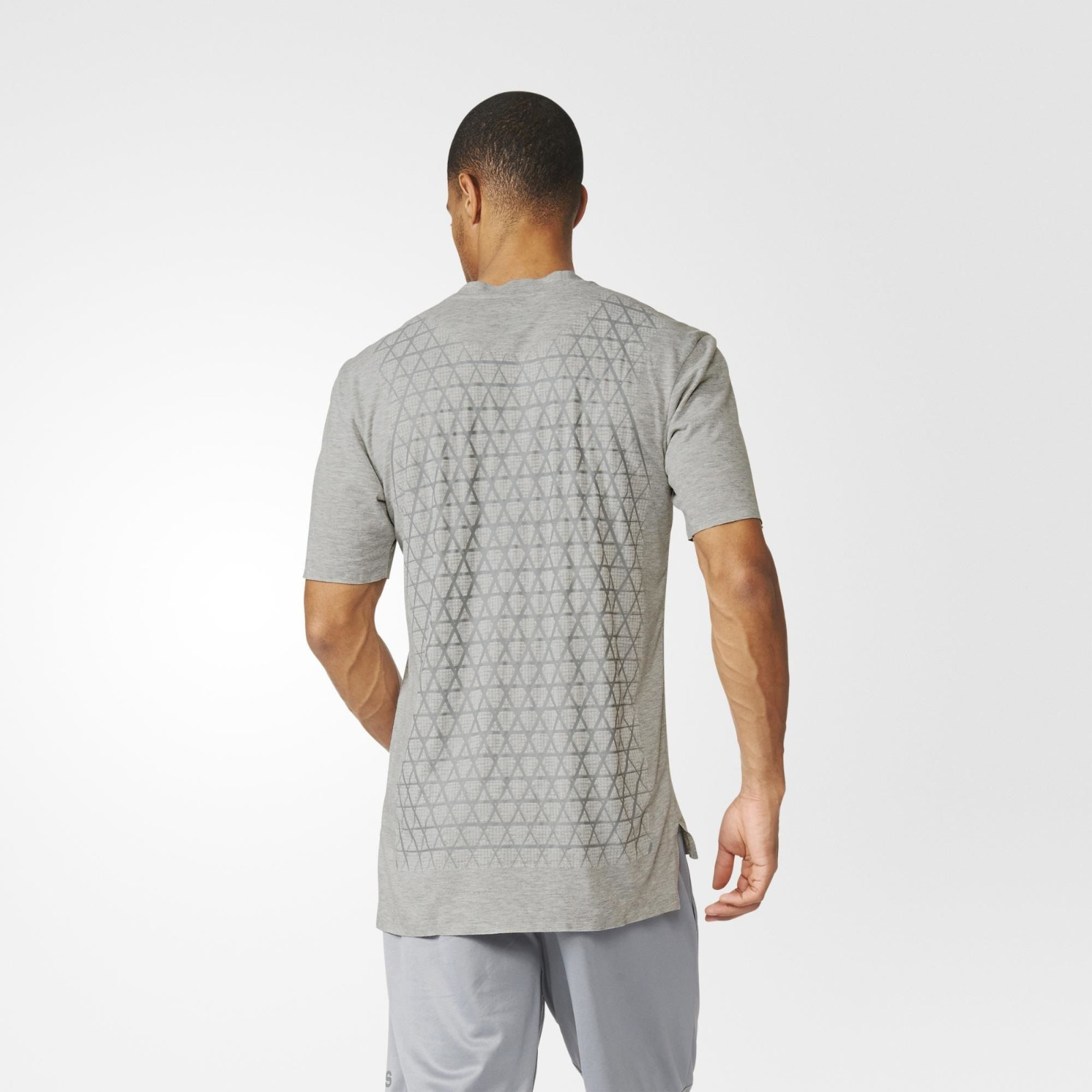 Adidas STANDARD 19 AEROKNIT Tee CLIMACOOL Training gym Running Shirt Top~Mens Lg gallery