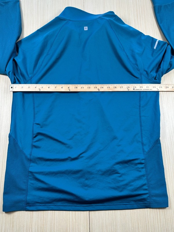 Mountain Warehouse Isocool Shirt Mens XL Blue Wicking Quick Drying Quarter Zip gallery