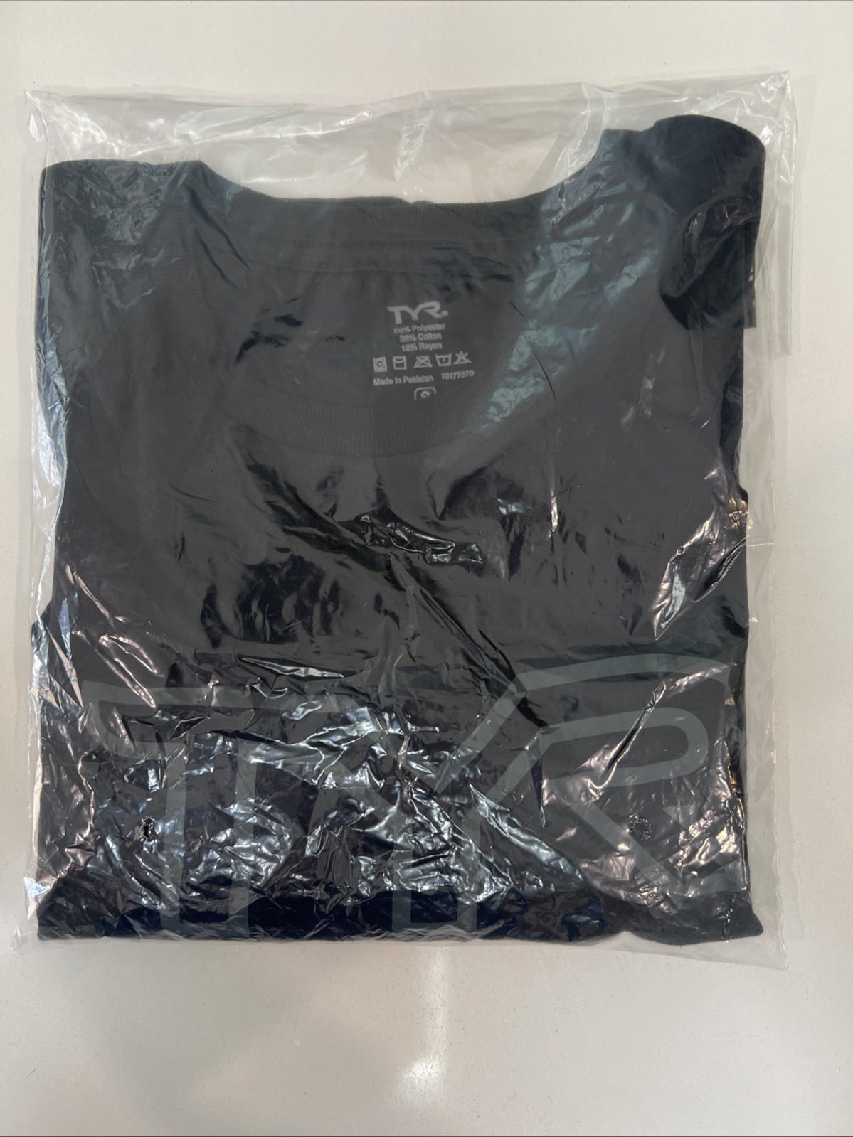 Unisex Ultrasoft Lightweight Tri Blend Tech Tee - Big Logo Black Small New gallery