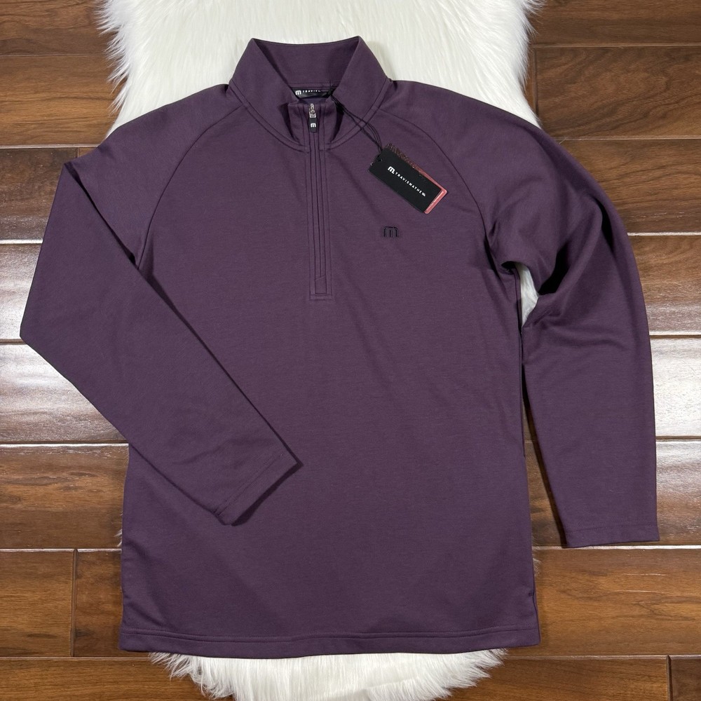 Travis Mathew Men's Size Small Purple Upgraded 1/4 Zip Pullover Shirt Jacket