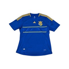 Adidas Ukraine 2012 2013 Away Soccer Jersey Football Shirt Blue Yellow Futbol