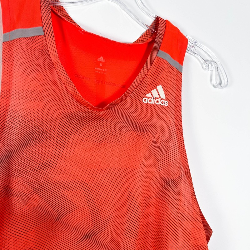 Adidas Adizero Red/Orange Perforated Running Racerback Singlet Shirt Men's S gallery