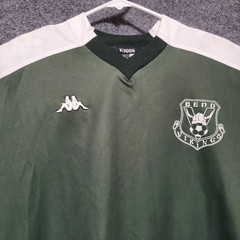 Vintage Y2K Kappa Embroidered Logo Soccer Jersey Mens Medium Green Bend Vikings