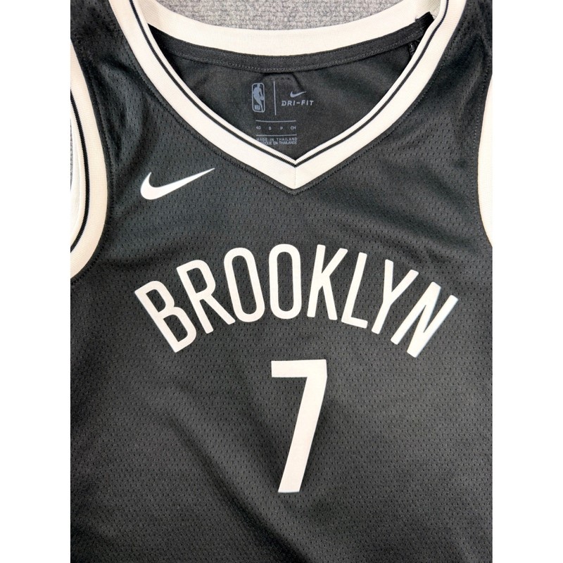 Nike Brooklyn Nets Kevin Durant 7 Swingman Jersey Mens Small Black 864459-018 gallery