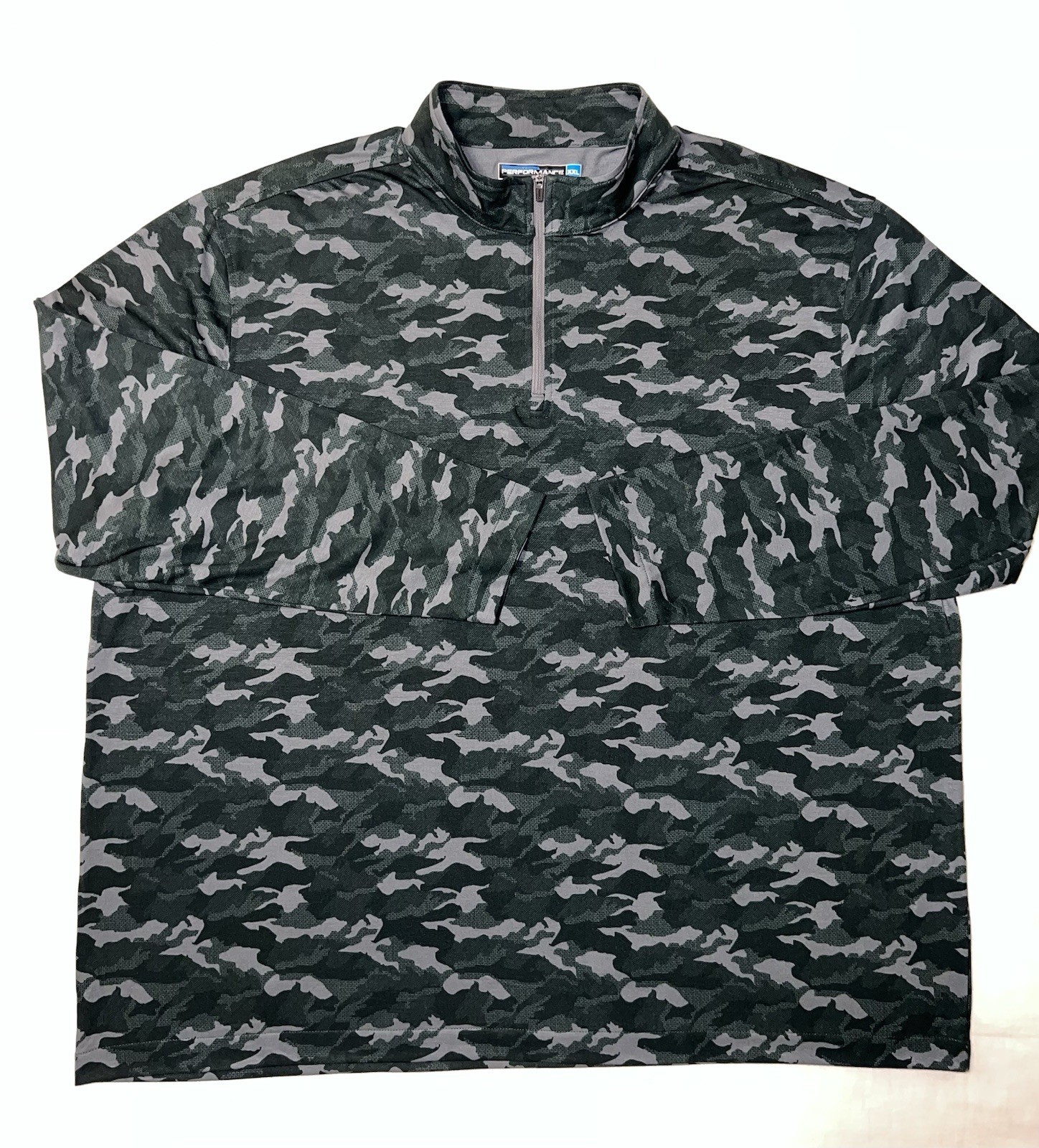 Roundtree & Yorke Men’s 2XL Performance Stretch Green Camo 1/4 Zip Pullover gallery