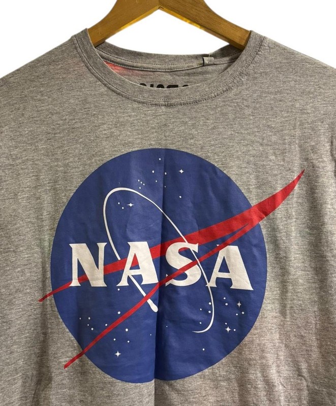 NASA T-Shirt BNWT Men’s Medium Grey Logo Tee Space Graphic Cotton(BOX5) gallery