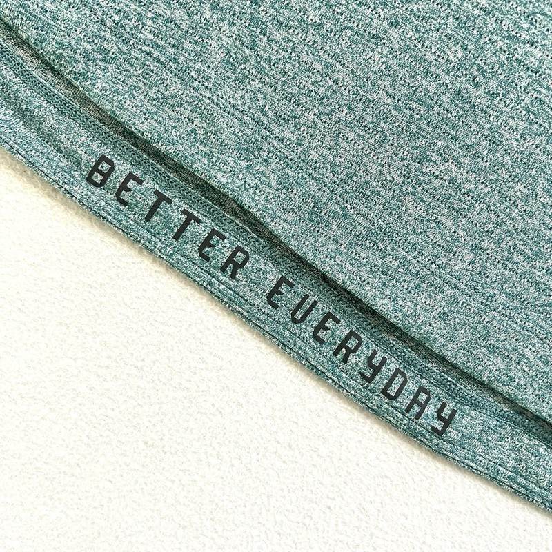Lululemon Men Heathered Teal Lagoon Green Drysense Training Short Sleeve Shirt L gallery