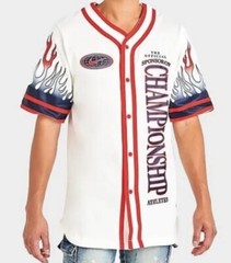Nike Americana Baseball Jersey Top Men’s Size Small DV9642-133 Retro Style $85