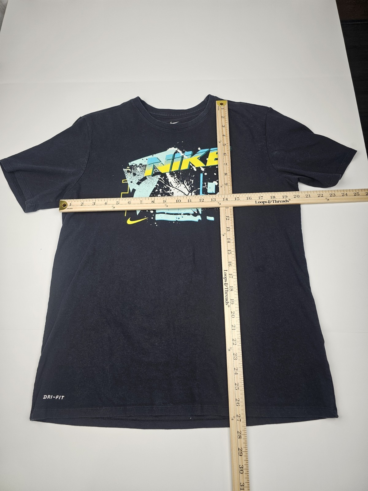 Nike Large Retro Look Dri Fit Black Baskeball Shirt gallery