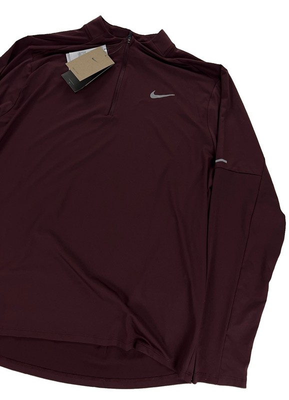 Nike Element Dri-FIT 1/2 Zip Running Pullover Top Burgundy Mens XL DD4756-652 gallery
