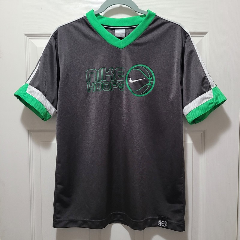 Vintage Y2K Nike Hoops Atheletic Shirt Mens Large Black Basketball Polyester gallery
