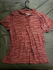 Helix Red Collared Shirt