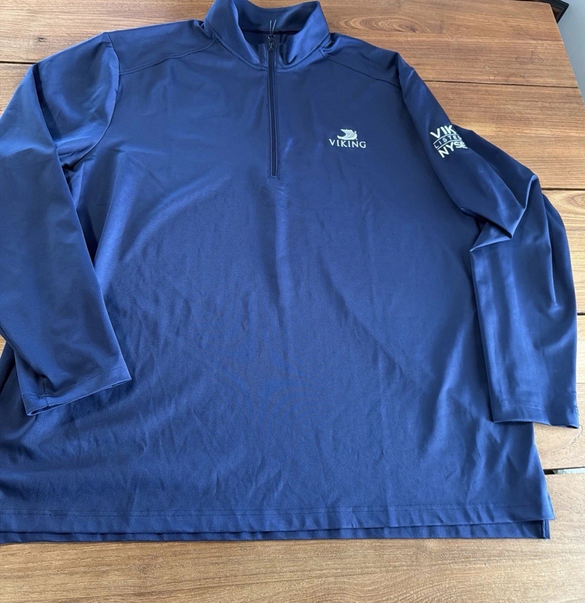 Viking Pullover Mens 3XL Blue Port Authority 1/4 Zip Long Sleeve Listed NYSE. C1 gallery