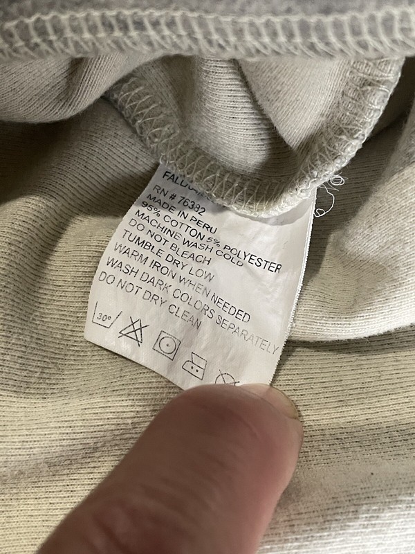 Timberland Thermal Waffle Henley Long sleeve Shirt Men Size XXL Grey/ Off-White gallery