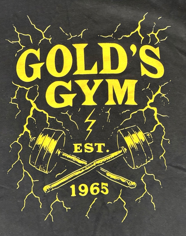 RARE Custom Gold’s Gym DOUBLE EXTRA LARGE 2XL PROVERBS BLACK T-Shirt *PRE OWNED* gallery