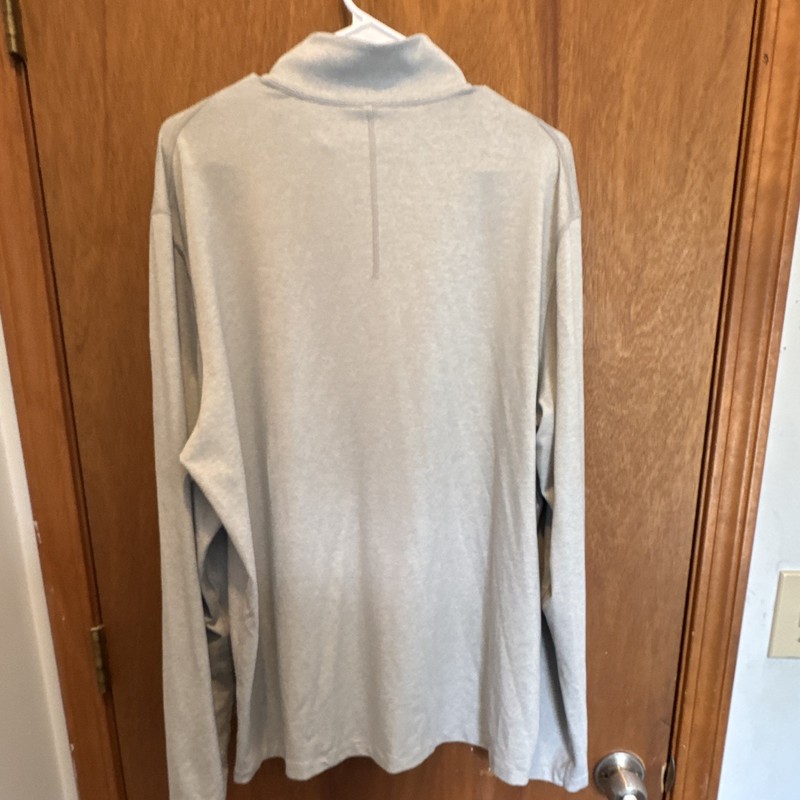 Lululemon Men's Gray 1/4 Zip Mock Neck Stretch Pullover Long Sleeve Size L gallery