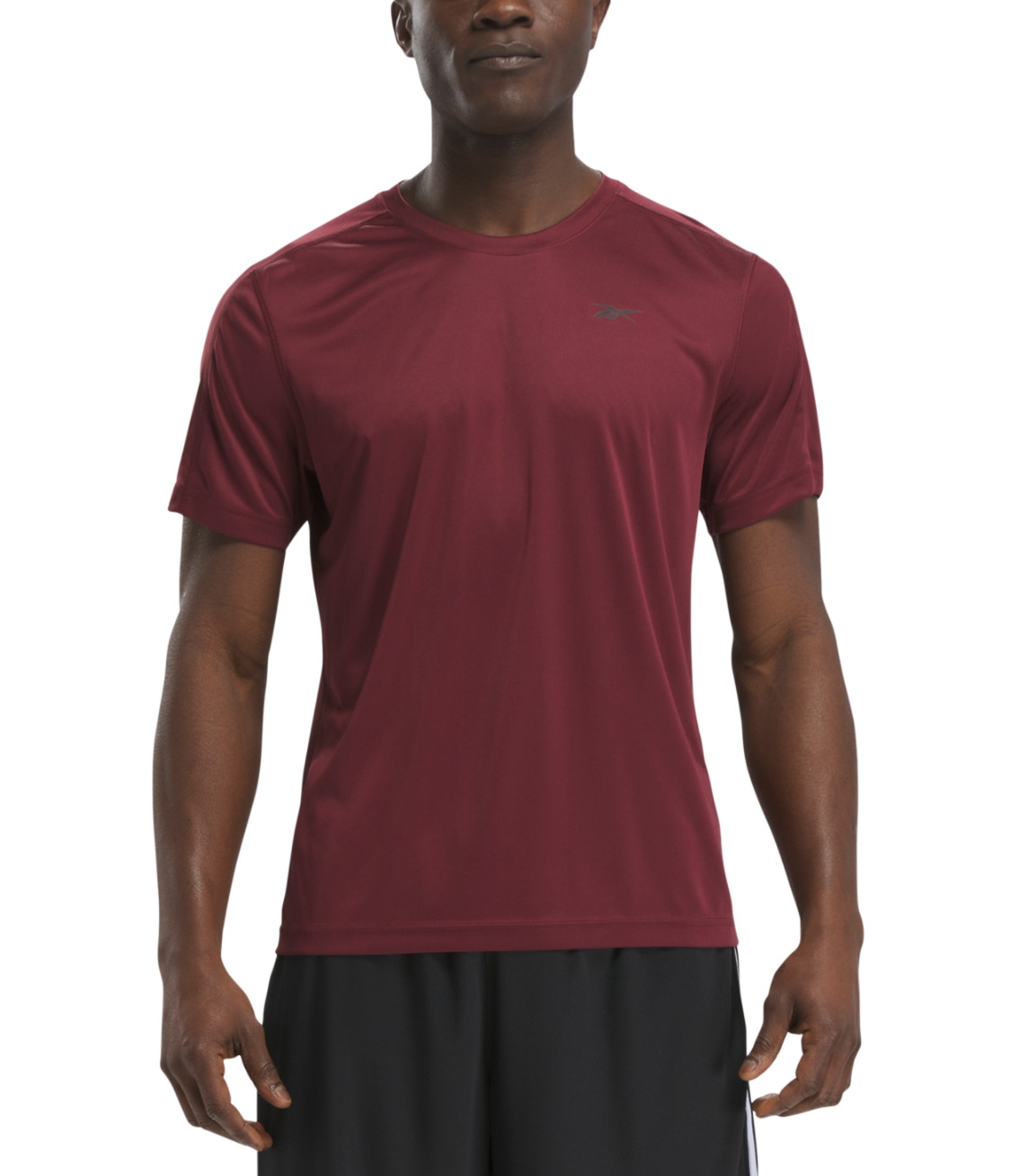 Reebok Men Training Moisture-Wicking Tech T-Shirt Maroon Size M gallery