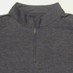 Tesla Pullover Shirt 1/2 Zip Long Sleeve Heather Gray Car Auto Mens XL