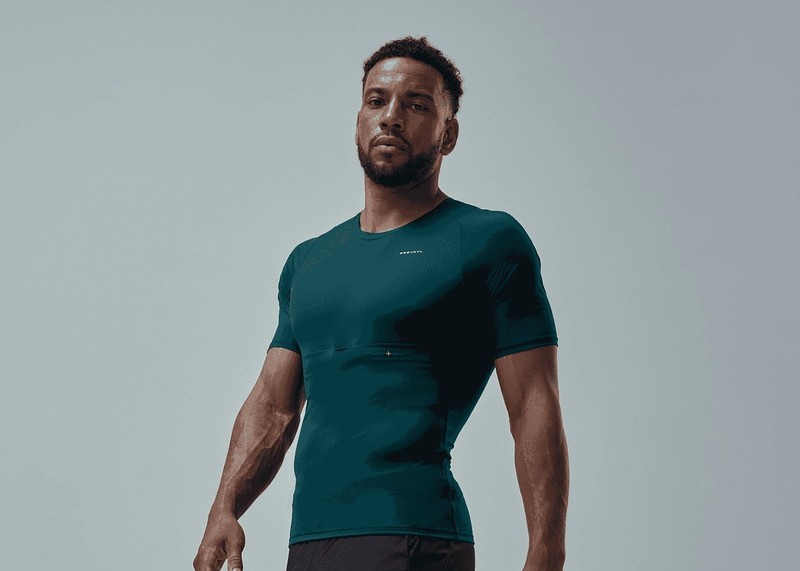 Prevayl Men's x2 Bundle Smart Compressive Fit T-Shirt & Tank Top Size L, Blk/Grn gallery