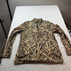 Terramar Quarter Zip Pullover Mens Large Camo Good Mossy Oak Shadow Grass Blades