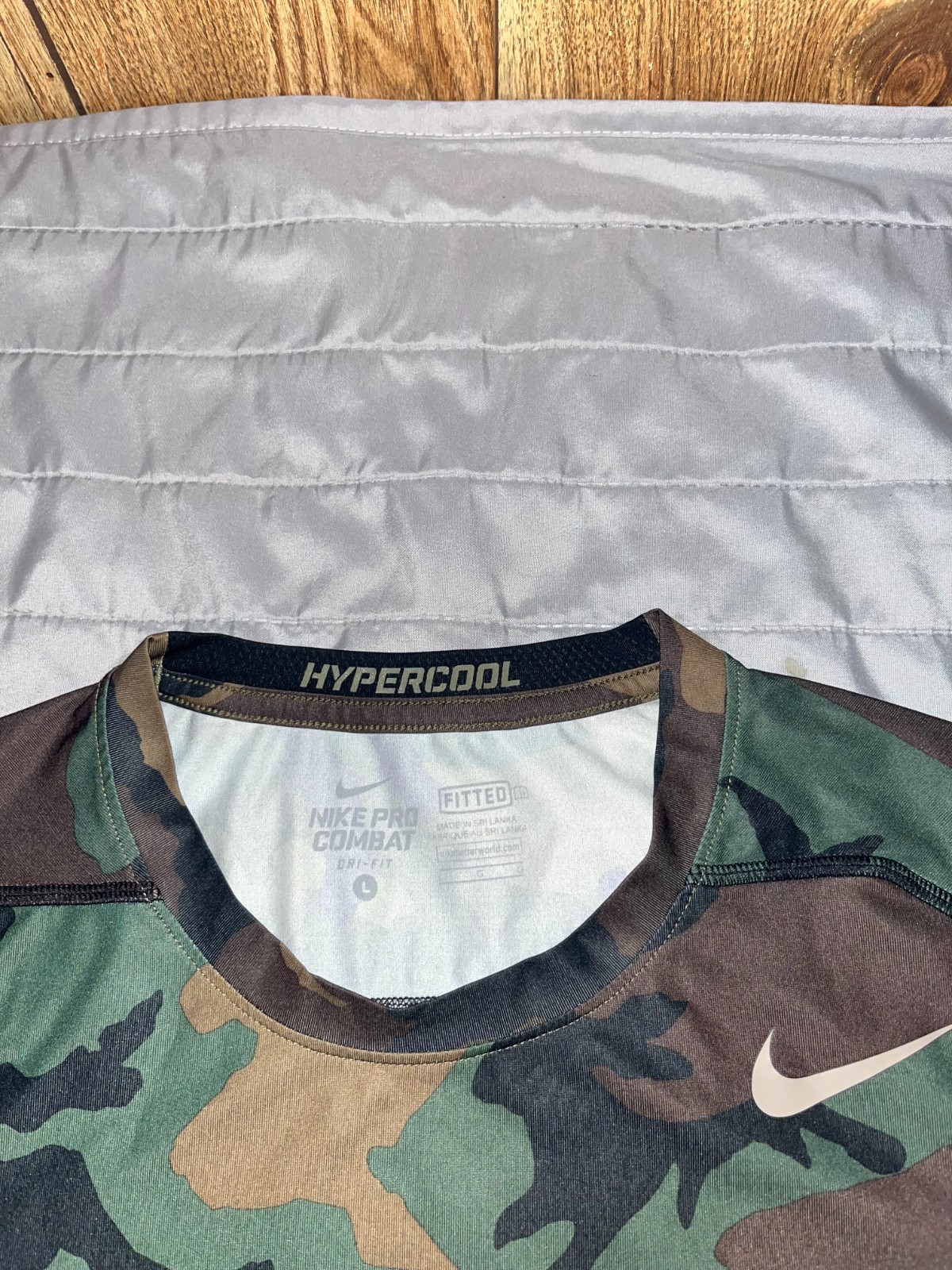 Nike Pro Combat Dri-FIT Hypercool Athletic T-Shirt Camouflage - men's L gallery