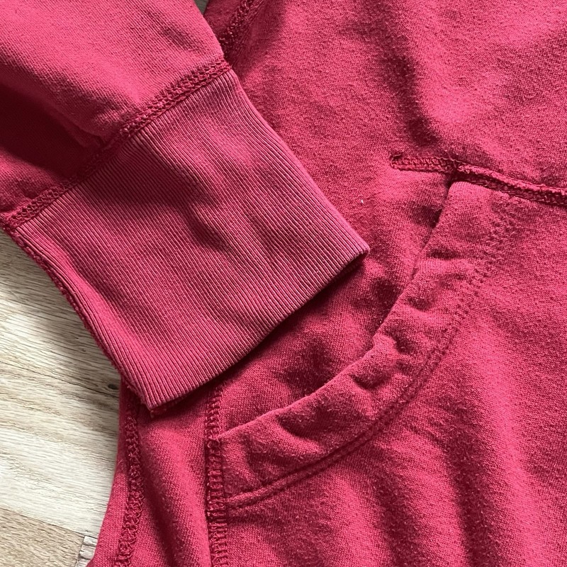 Vtg Y2K American Eagle Hooded Full Zip Sweatshirt Red / Gray Men‘s Size Medium M gallery