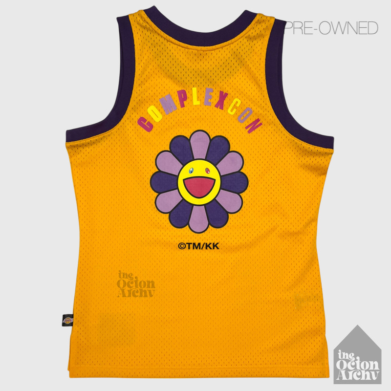 Takashi Murakami x Mitchell Ness LA Lakers Yellow Basketball Jersey 2019 Complex gallery