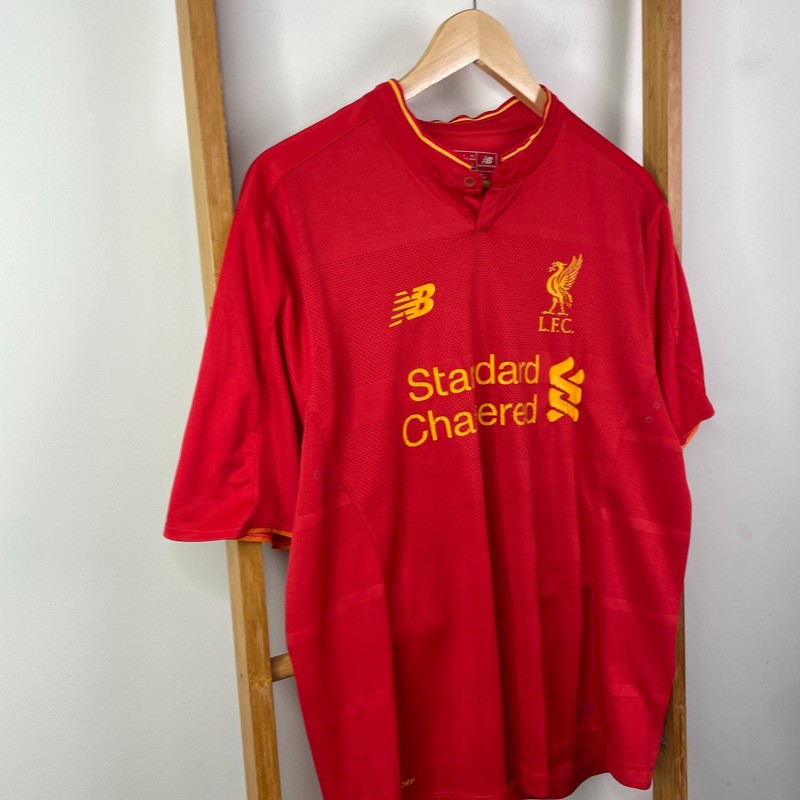 New Balance Liverpool FC 2016-2017 Home Football Shirt Mens Large Red Sports gallery