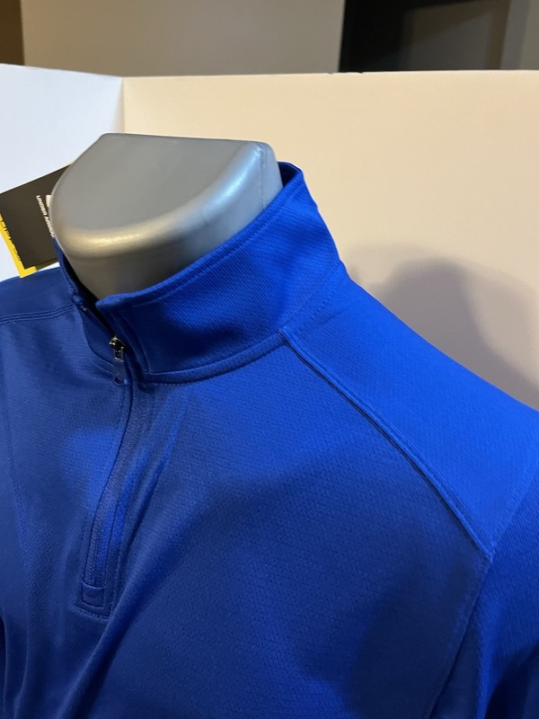 Under Armour Men’s LS 1/4 Zip Pullover Blue Polyester Small - NWT gallery
