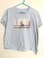 Disney T-Shirt Sleeping Beauty Blue Shirt Adult Size XL