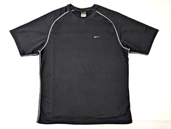 Nike Dri-Fit Sphere Dry Waffle Training Running Shirt, Men Medium, Black Crew Nk