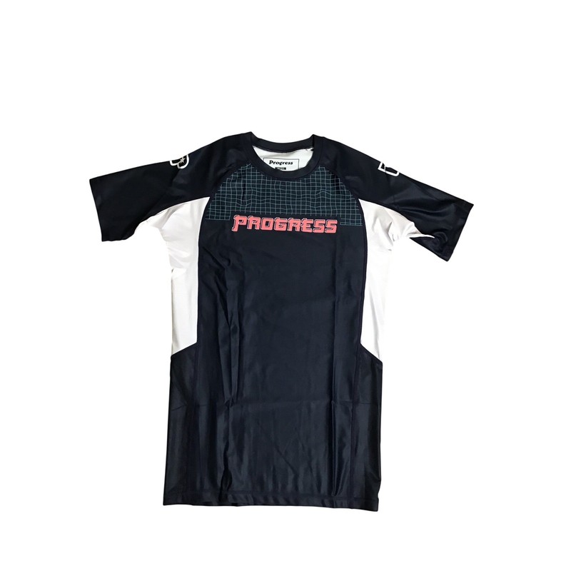 Progress Jiu Jitsu Men's Navy Blue Short Sleeve Unknown Koi Rashguard Size M NWT gallery