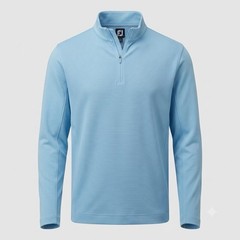 FootJoy Tonal Block Midlayer 1/4 Zip Pullover Lake Blue 2XL Golf Stretch NWT