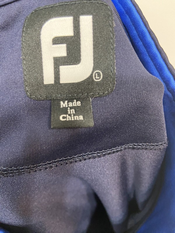 FootJoy Men's Pullover 1/4 Zip Large Performance Nylon Stone Mountain GC Shirt gallery