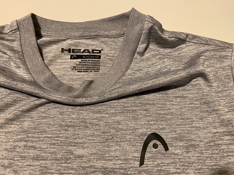 HEAD Men's Hypertek T-Shirt Grey Tennis Workout Small Yonex Badminton Uniqlo gallery