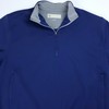 Medium DONALD ROSS POLYESTER SPANDEX 1/4 ZIP GOLF PULLOVER Navy Blue gallery