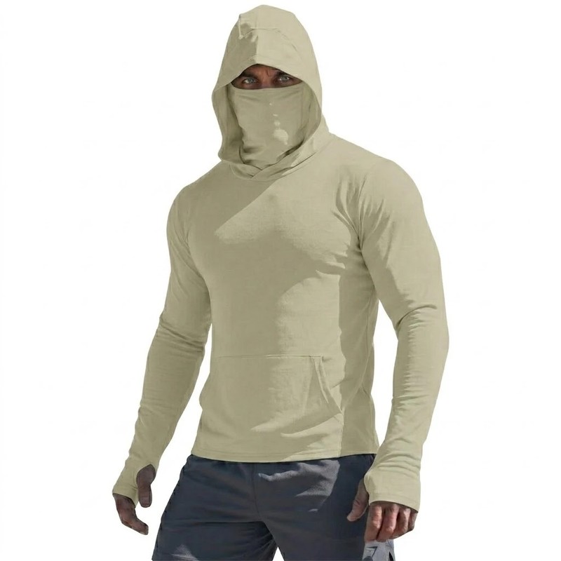 Performance T-Shirt Man Long Sleeve Summer Hoodie Casual Sun Running gallery