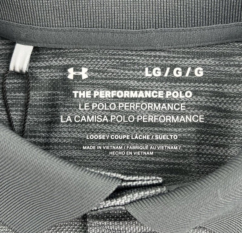 UNDER ARMOUR Men's UA Performance 3.0 Polo 1377374 Sz L UPF 40 New Heather Gray gallery