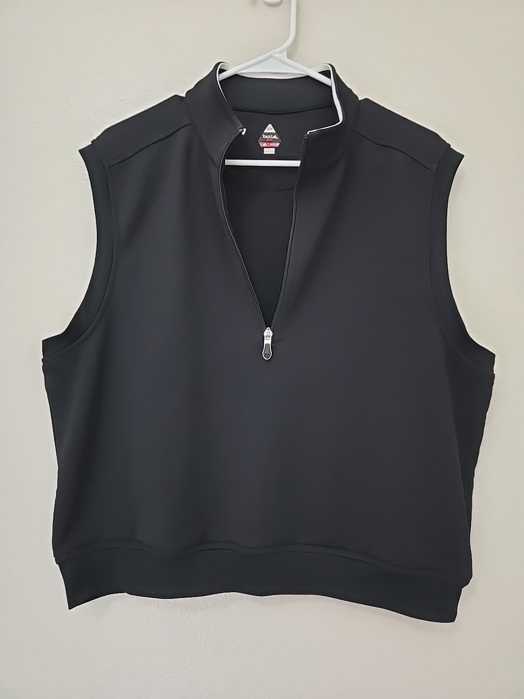 Bolle 1/4 Zip Thermal Golf Vest Men’s Large Black Pullover gallery