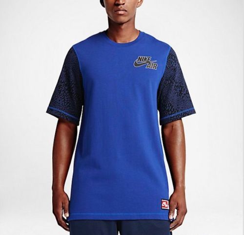 SZ MEDIUM 🆕🔥 Nike Air Force Pivot Short Sleeve Heavy Top T-Shirt Tee Blue $50 gallery
