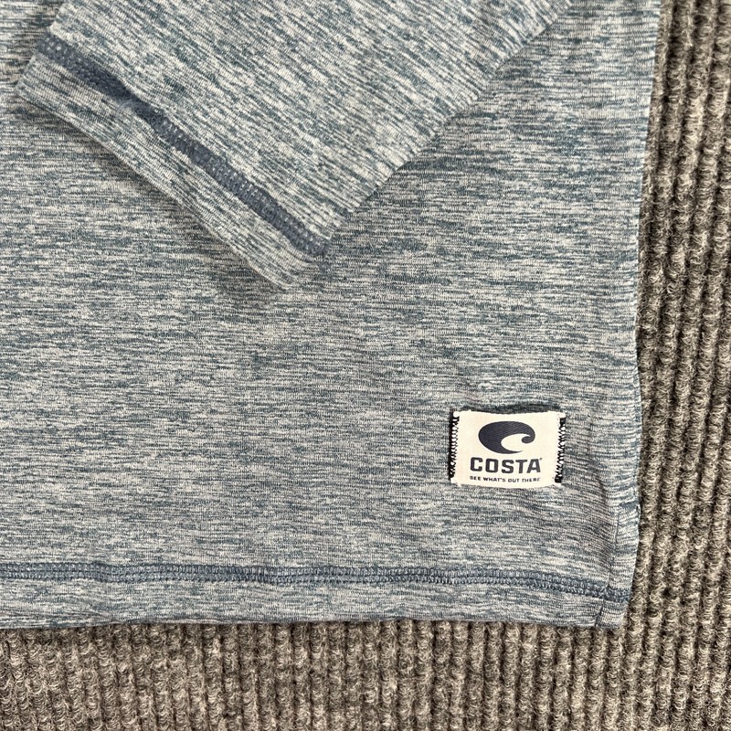 Costa Performance Shirt Mens Medium Blue Long Sleeve Active Fishing Lightweight gallery