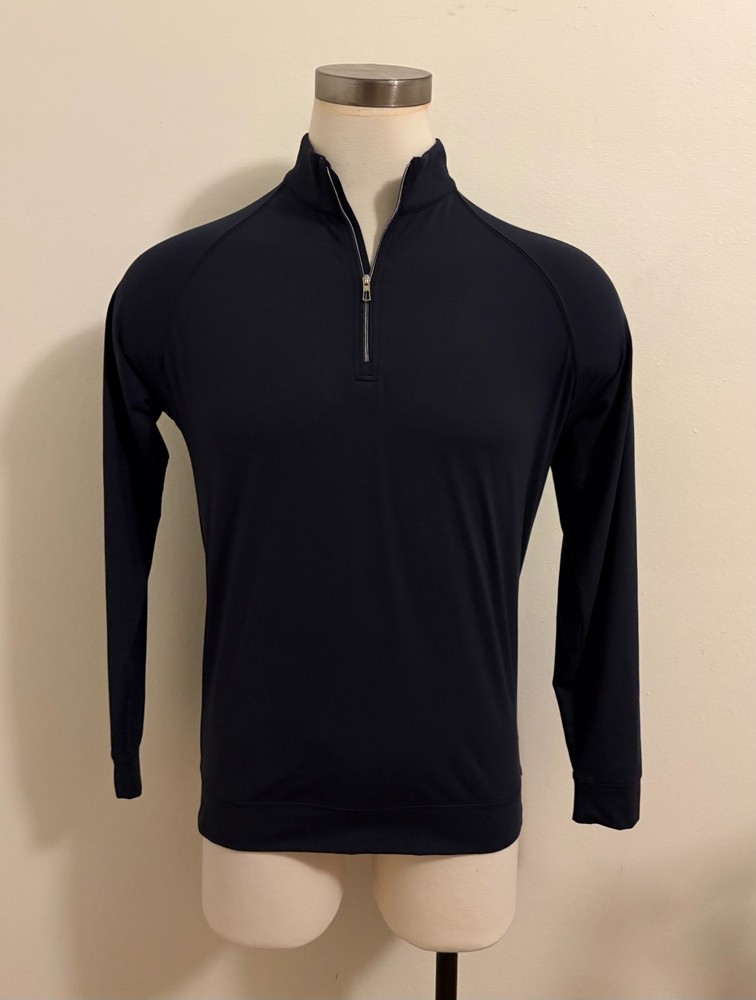 Holderness & Bourne Westland Lightweight Quarter-Zip Pullover Black (size: S)