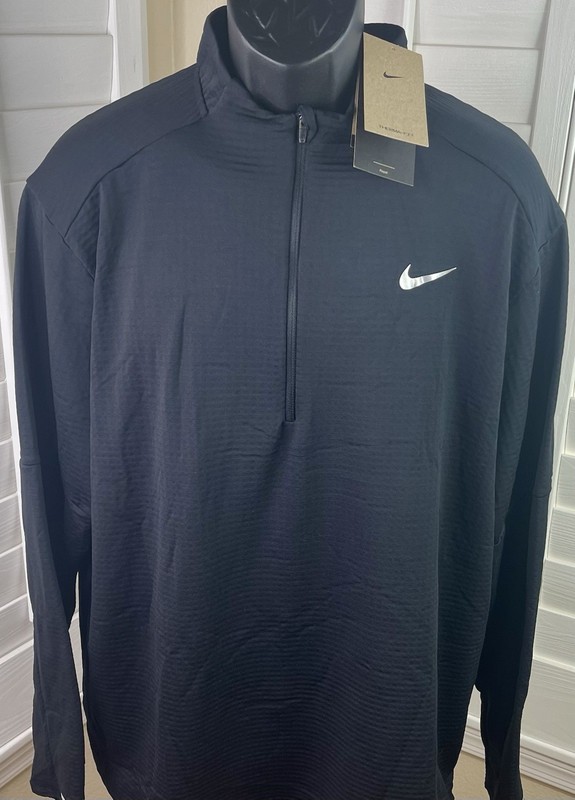 Nike Element Therma-Fit Repel 1/2 Zip Black Running Top - FZ1149-010 - Men’s 2XL gallery