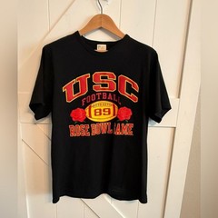 USC 1989 Rose Bowl Game Champions NY T-Shirt – Black and Yellow Size Large