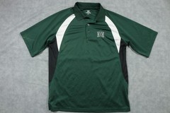 Hawaii Polo Shirt Mens Medium Green White Black Performance Golf Athletic NCAA