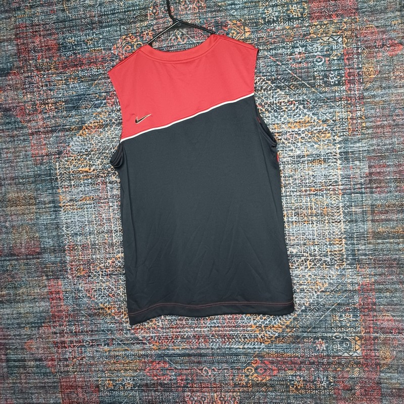 Vintage Y2K Nike mens black white red Elite basketball jersey L EUC gallery