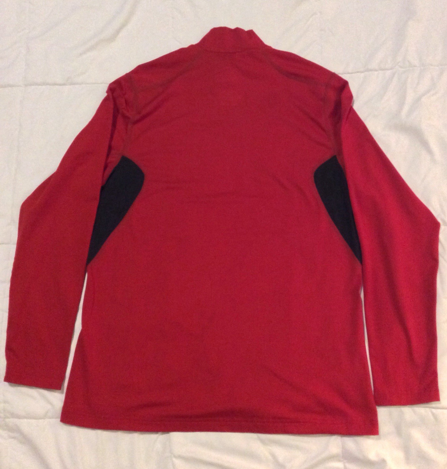 MEN NIKE PRO COMBAT SIZE L LARGE DRI FIT BURGUNDY MAROON GRAY FITTED LONG SLEEVE gallery