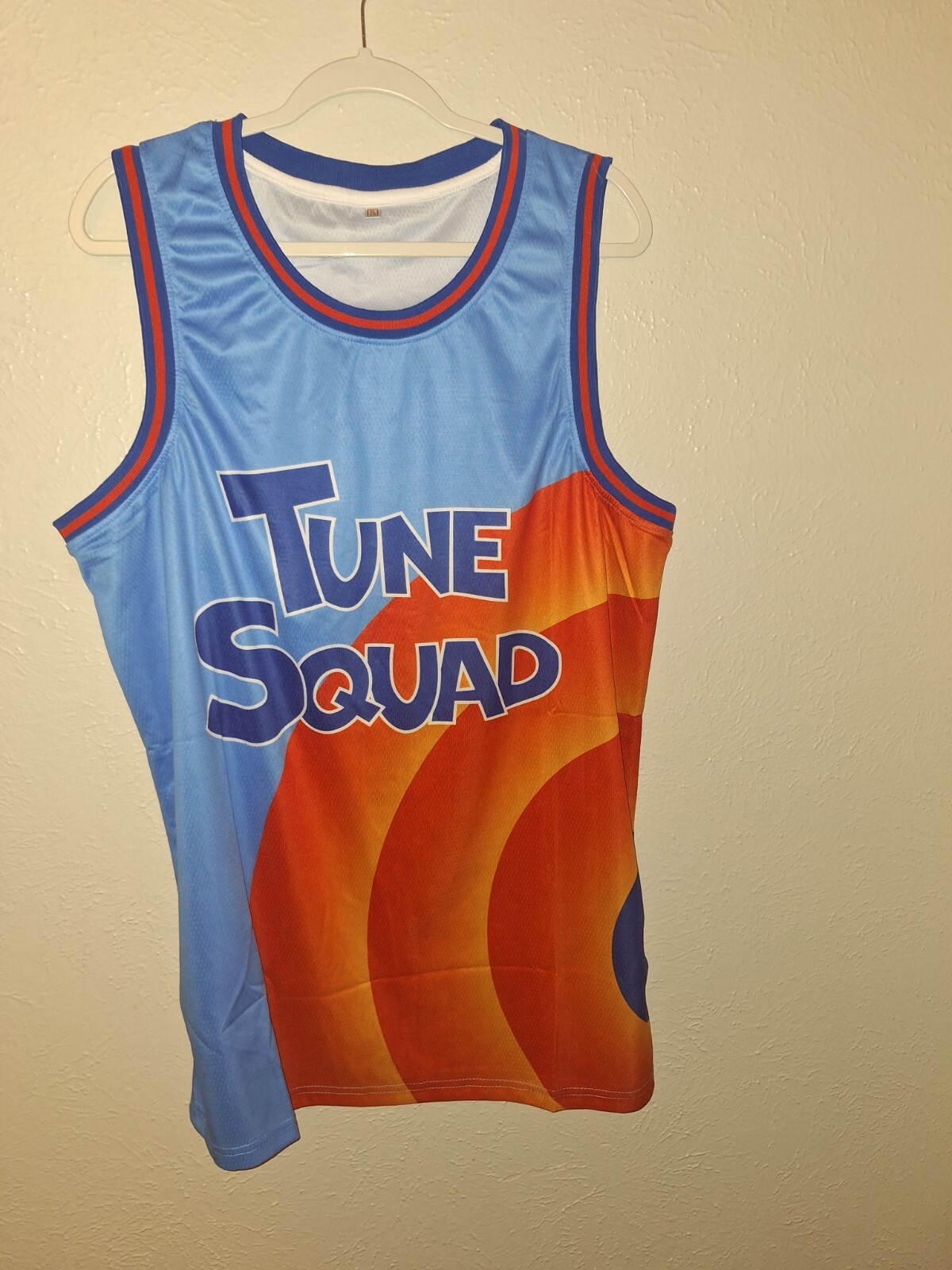 Mens Unbranded Blue Multi Tune Squad Sleeveless Jersey Sz XL gallery